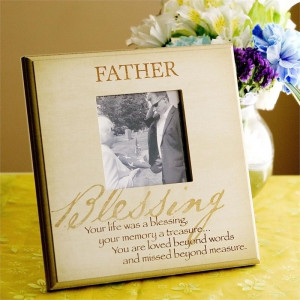 Loss of Father Sympathy Remembrance Frame