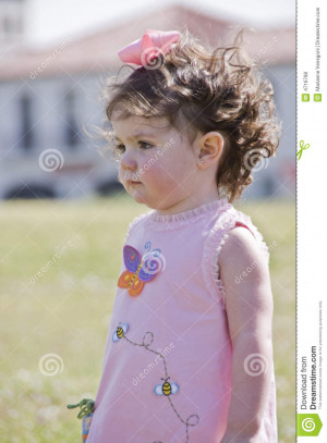 Royalty Free Stock Photos: Little girl with curly hair