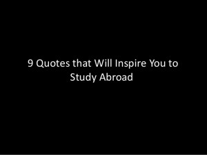 Quotes that Will Inspire You To Study Abroad