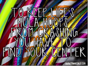 Center Your Hula Hoops
