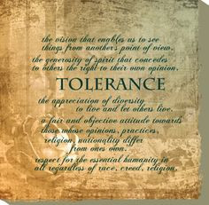 tolerance quotes for kids | Tolerance, Canvas Quote More