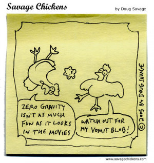 For more chickens in zero gravity: