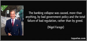 collapse was caused, more than anything, by bad government policy ...