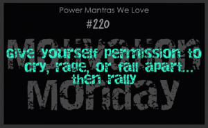 ... you have to do. “GIVE YOURSELF PERMISSION TO HIT ROCK BOTTOM…THEN