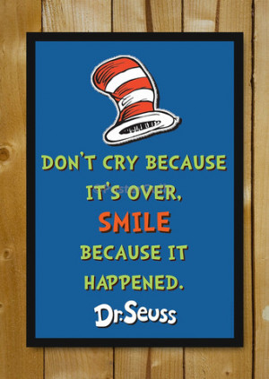 Dr. Seuss Quote Glass Framed Poster