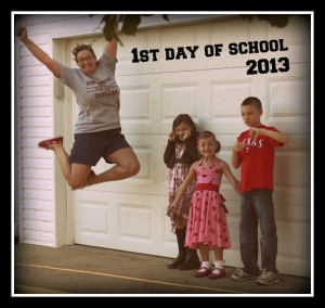 It's the first day of school! wahooooo!