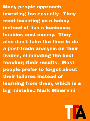 you the daily quote for Tuesday ----- Many people approach investing ...