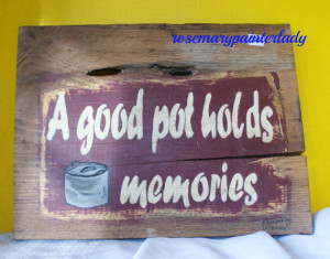 Wood signs, wine and food, memories, weathered, rustic, shabby chic ...