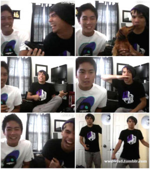 Ryan Higa was live on Ustream with D-trix. They were so funny!