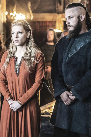 Vikings Ragnar and Lagertha