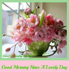 Good morning quote via Carol's Country Sunshine on Facebook