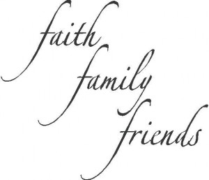 Wall Decals and Stickers - Faith family friends