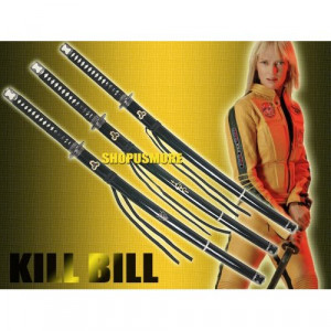 4pc Kill Bill Hattori Hanzo Complete Samurai Sword Set