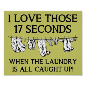 Laundry Day House Cleaning Funny Poster Sign