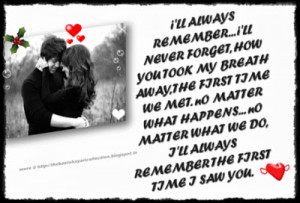 Love Quotes|Love Shayari|First Time I Saw You Quotes Sms With Image