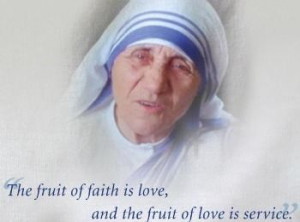 ... Mother Theresa devoted her life to aiding sick and poor people