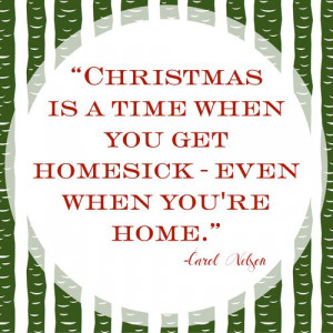 Quote of the Day: Home For The Holidays