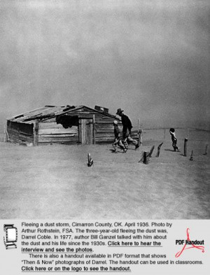 ... storm, Cimarron County, OK. April 1936. Photo by Arthur Rothstein, FSA