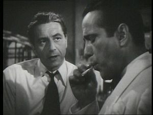 ... Bogart conversando sobre el personaje de Ingrid Bergman, Ilsa