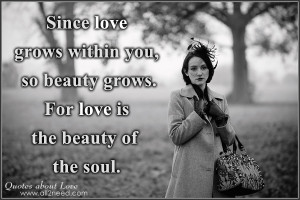 love is the beauty of the soul