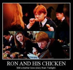 chicken, funny, harry potter, ron weasley, chickron