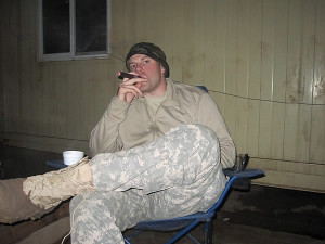 ... cigar from CI. This is the Christmas party from HHC 1-504 in Iraq