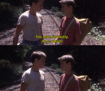 ... quote, river phoenix, screencap, stand by me, stephen king, the body