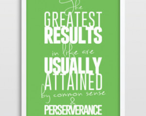 Typographic Print - Owen Feltham Quote - Greatest Result In Life ...