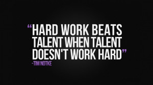 ... talent when talent doesn't work hard. mba quotes master business admin