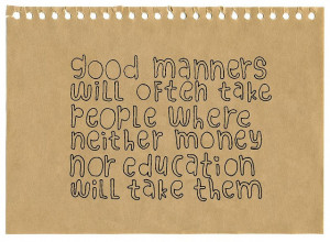 manners notebook doodles