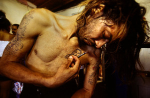 ... on drug users. (At this time he was a severe heroine addict himself