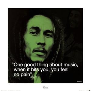Bob Marley - Quote Poster Print (16 x 16)