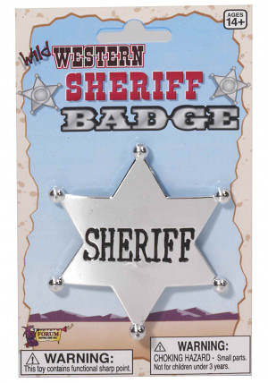 ... Wild West Costumes Cowboy Costumes Western Silver Sheriff Badge