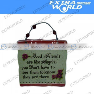 ceramic angel decorative wall plaques with hanging bead