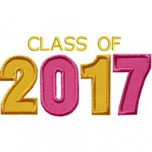 Class Of 2017 Sayings Varsity class of 2017 applique