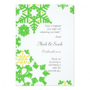 Holiday Wreath Green Wedding Program
