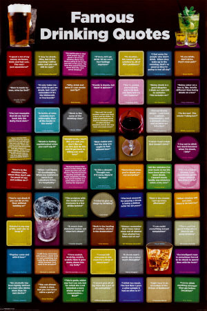 Famous Drinking Quotes Poster