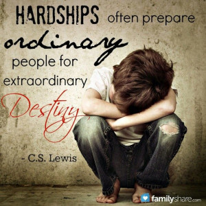 hardships and trials, but it has ENABLED THEM TO BEAR tribulations ...
