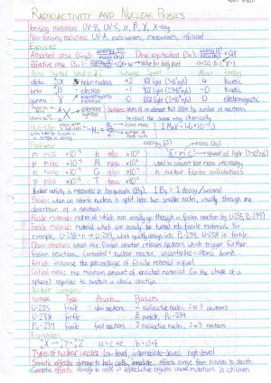 Vce School Notes Physics Year