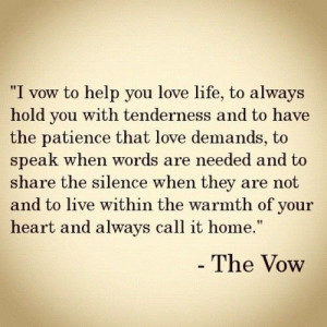 ... Proposal. Love. / The Vow! Such sweet wedding vows. | We Heart It