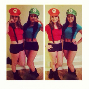that mario and luigi swag halloween bestfriend costume party pic ...