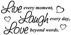 ... LIVE LAUGH LOVE Wall Quote Vinyl Lettering Art Sticker Live Every Day