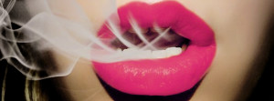 sexy smoker pink lips Sexy Smoker Pink Lips Facebook Cover