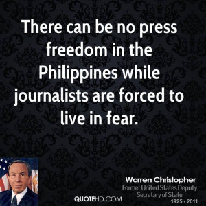 There can be no press freedom in the Philippines while journalists are ...
