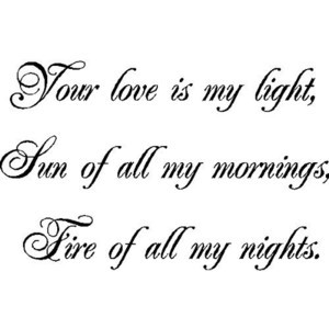Amazon Your love is my light Bedroom Wall Quotes Words Sayings