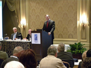 TSA Administrator John Pistole addresses attendees at the 2011 ACI-NA ...
