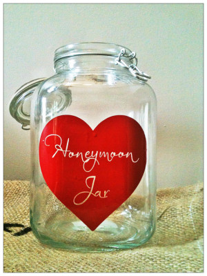 Custom Honeymoon Jar, Honeymoon, Wedding Jar, Wedding Decor, Date ...