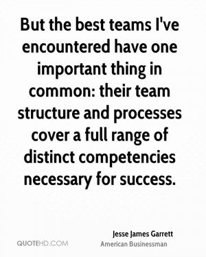 encountered have one important thing in common: their team structure ...