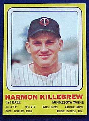 1969 Transogram #11 Harmon Killebrew (Twins) Baseball cards value