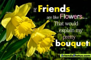 If Friends Are Like Flowers That Would Explain My Pretty Bouqet